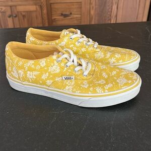 VANS Doheny Tropics Comfy Cool Kicks Yellow White SIZE 9 Women’s